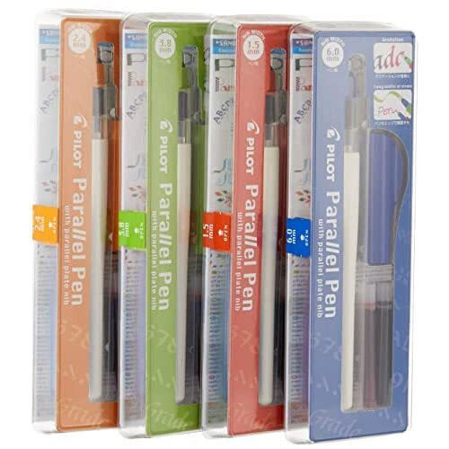 Pilot Pilot Parallel 4-Nib Calligraphy Pen Set, Includes Ink Cartridges 2