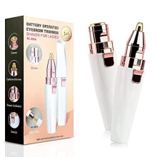 2-in-1 Facial Hair Remover for Women with LED Light - Rechargeable Eyebrow & Body Trimmer, Safe, Painless, Quick Hair Removal