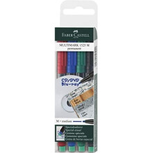 Faber-Castell Medium Tip Permanent Multimark (Set of 4)