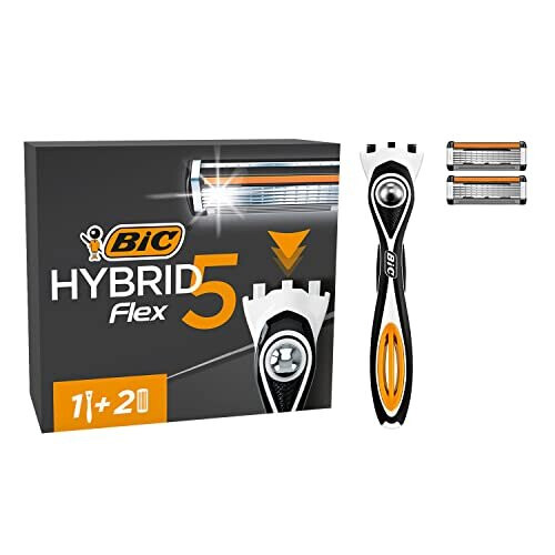 BIC BIC Hybrid 5 Flex recargable Mango de kit de navaja