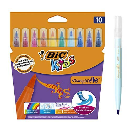 BIC BIC Kids Visaquarelle Colouring Pens 10 Pack
