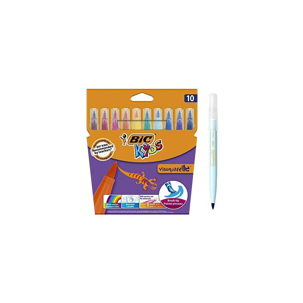 BIC Kids Visaquarelle Colouring Pens 10 Pack