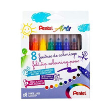 Pentel SCS3E-8 Broad Tip Colouring Pens