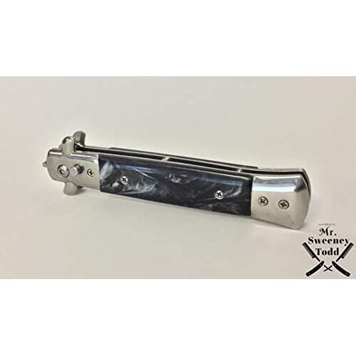 Switchblade Foldable Comb (Black) - Push Button - Mr Sweeney Todd Flick Comb/Display Box 2