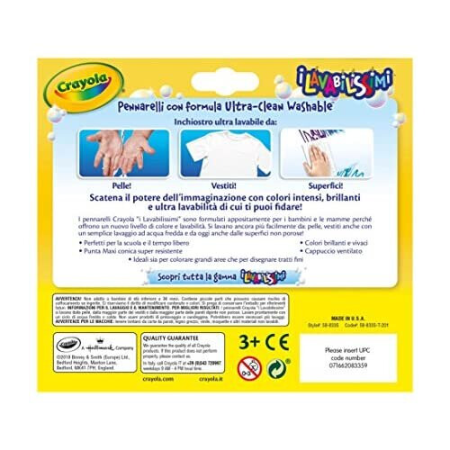 Crayola CRAYOLA - LAVABILISSIMI - 12 P 1