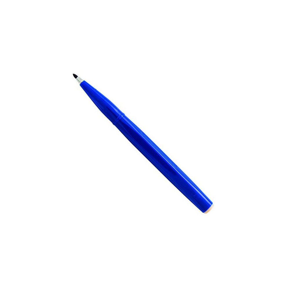 Pentel Sign Pen Fiber-Tipped Pen, Blue Ink, Box Of 12 (S520-C)