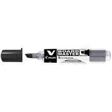 Pilot V Board Master Whiteboard Markers Chisel Set of 3Rechargeable Black
