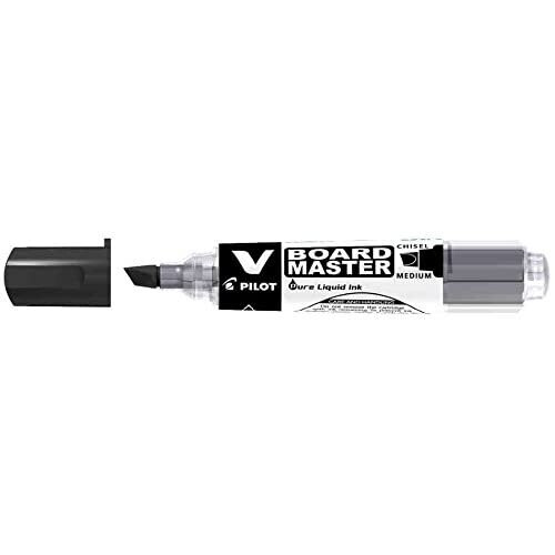 Pilot Pilot V Board Master Whiteboard Markers Chisel Set of 3Rechargeable Black