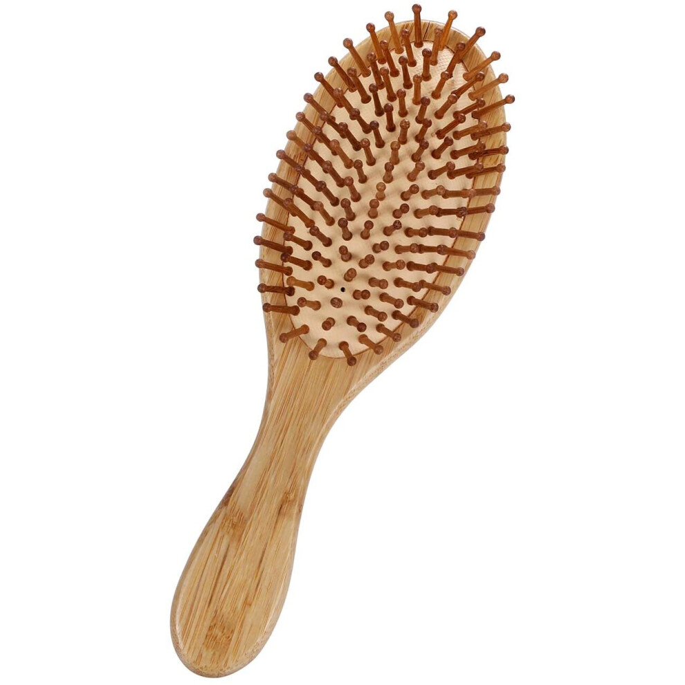 Vtrem Bamboo Hairbrush With Bristles Large Oval Natural Bamboo Paddle Brush And Comb Scalp Massage Anti Static Detangler Hair Brush Prevent Loss For