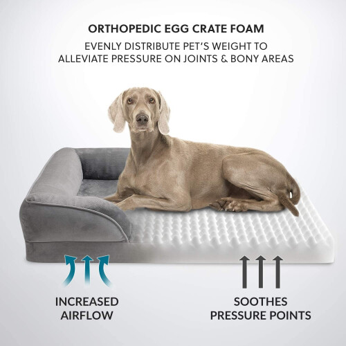 Bedsure Dog Bed Sofa Medium - Washable Orthopedic Dog Sofa & Couch with ...