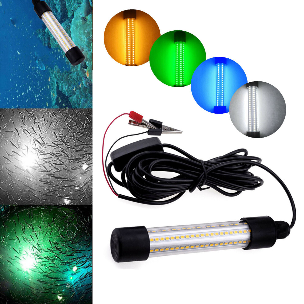 (Cool White ) 12V-24V 1200LM LED Submersible Fishing Night Light