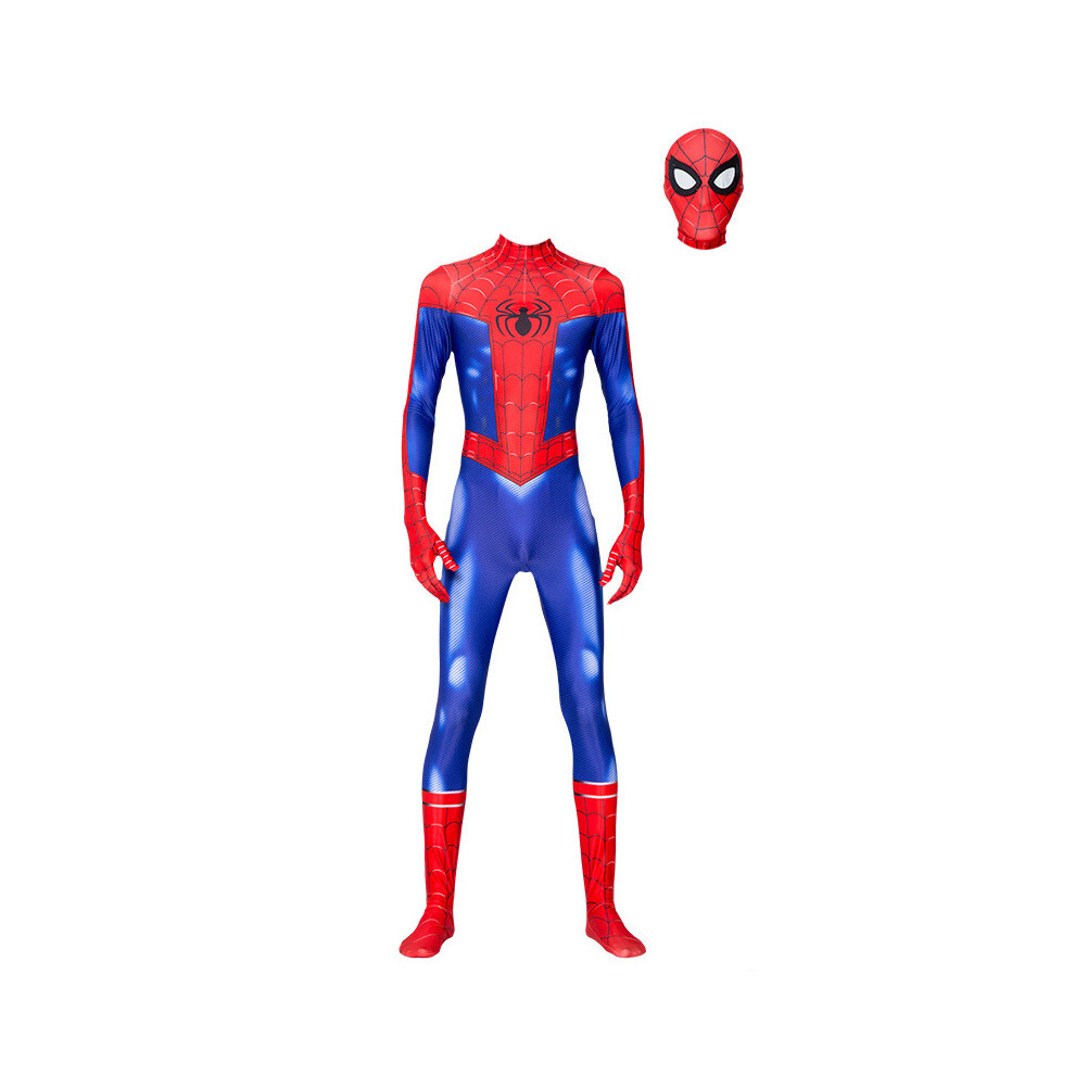 (170) Adult Kids Spider Man Peter Parker No Way Home Costume Spiderman Bodysuit Outfit Red