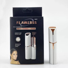 (White) Facial Hair Remover (USB Rechargeable) Gold Plated