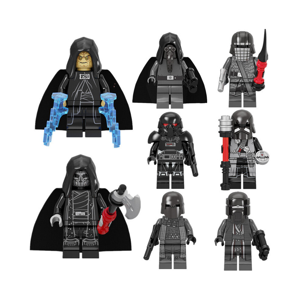 8PCS Star Wars Dark Stormtroopers MiniFigures Toys Fit Lego