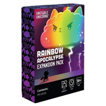 (Rainbow Apocalypse Expansion Pack) Unstable Unicorns - Family Gathering Board Game