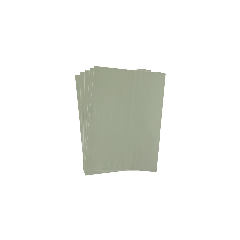 (Pack of 5) A4 Self-adhesive Vinyl Sheets Craft Pack - MATT SAGE GREEN