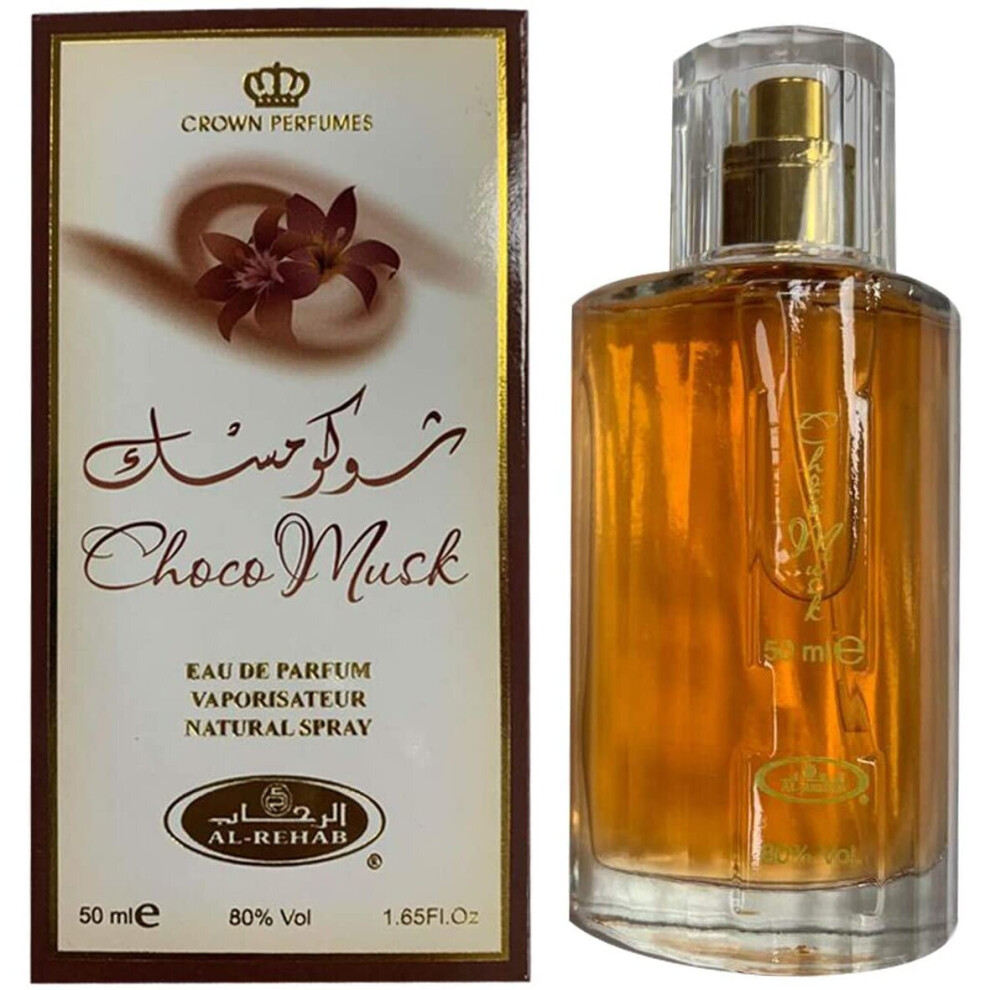 Brand new Choco Musk arabian fragrance Perfume spray beautifull sweet chocolate aroma - 50ml by Al Rehab