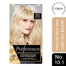 L'Oreal Preference Permanent Hair Colour, 10.1 Very Light Ash Blonde
