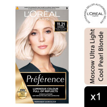LOreal Preference permanent hair dye, Ultra Very Light Pearl Blonde