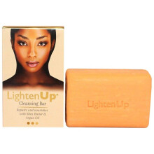 Lightenup Anti Aging Bar Soap 7 oz / 200g, Brightening Treatment for Dark Spots, Acne Scars, Sun Patches, with Shea Butter and Argan Oil