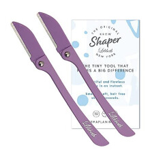 Lilibeth of New York Original Brow Shaper. Foldable Eyebrow Razor Shaper and Facial Hair Remover, Peach Fuzz Trimmer, Dermaplaning Tool for Women