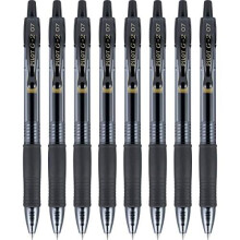 PILOT G2 Premium Refillable & Retractable Rolling Ball Gel Pens, Fine Point, Black, 8-Pack (15298)
