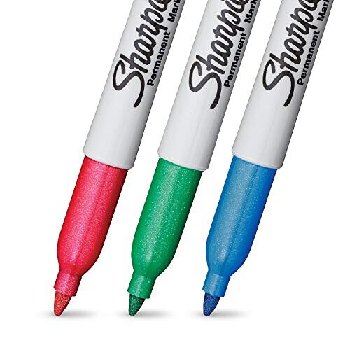 Sharpie Sharpie Metallic Permanent Markers | Fine Point | Assorted Colours | 3 Count 2