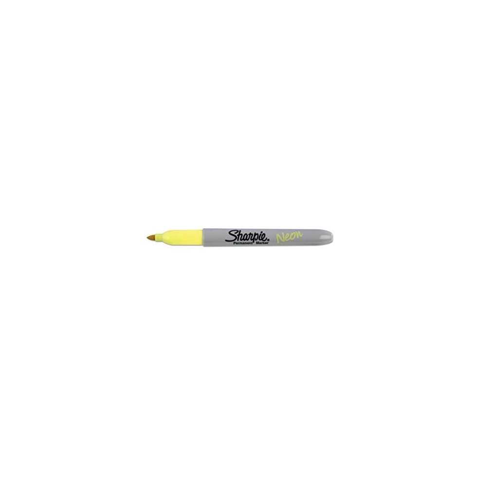 Sharpie Sharpie Neon Fine Point Permanent Marker, Open Stock, Yellow (1860445)