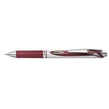 Pentel BL77-BGX EnerGel Rollerball Pen with Retractable Mechanism, 0.7 mm Ball Diameter = 0.35 mm Line Width Refillable, Pack of 1, Burgundy