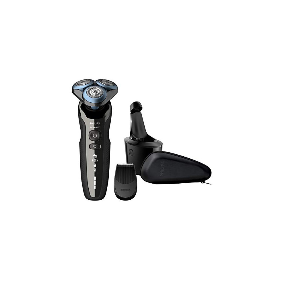 Philips Series 6000 Wet & Dry Mens Electric Shaver with Precision Trimmer and SmartClean System - S6680/26