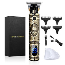 Beard Trimmer Hair Clippers for Men, Professional Cordless Hair Trimmer Precision T-Bladeds Outliner Grooming Baldheaded Shaver with 1500mAh Batt