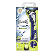 Wilkinson Sword Hydro 5 Groomer: Men's Razor with Trimmer, 5 UltraGlide Blades, ProVitamin B5 Gel Reservoir, 3-Position Beard Trims