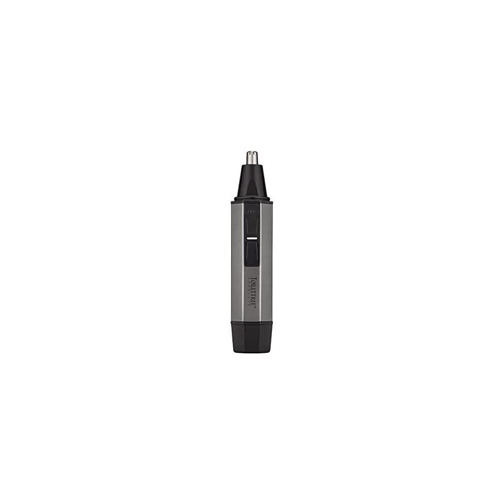 ToiletTree Professional Water Resistant Heavy Duty Steel Nose Trimmer with LED Light, Silver