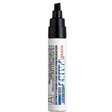Uni Colour Broad (4-8.5mm) PX-30 Black Oil Paint Marker Pen Metal Glass Wood Plastic Stone Outdoor mm Metal Chisel Nib Tip (Pack Of 1)