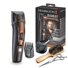 Kit per la barba Tondeuse Barbe REMINGTON - Lame in titanio autoaffilate - Pettini regolabili - Batteria al litio