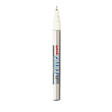 Uni Coloured Extra Fine (0.8mm) PX-203 Silver Oil Paint Marker Pen Metal Glass Wood Plastic Stone Outdoor Nib Tip (Pack Of 1)