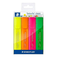 Staedtler 364 P WP4 Textsurfer Classic Rainbow Colours Pack of 4