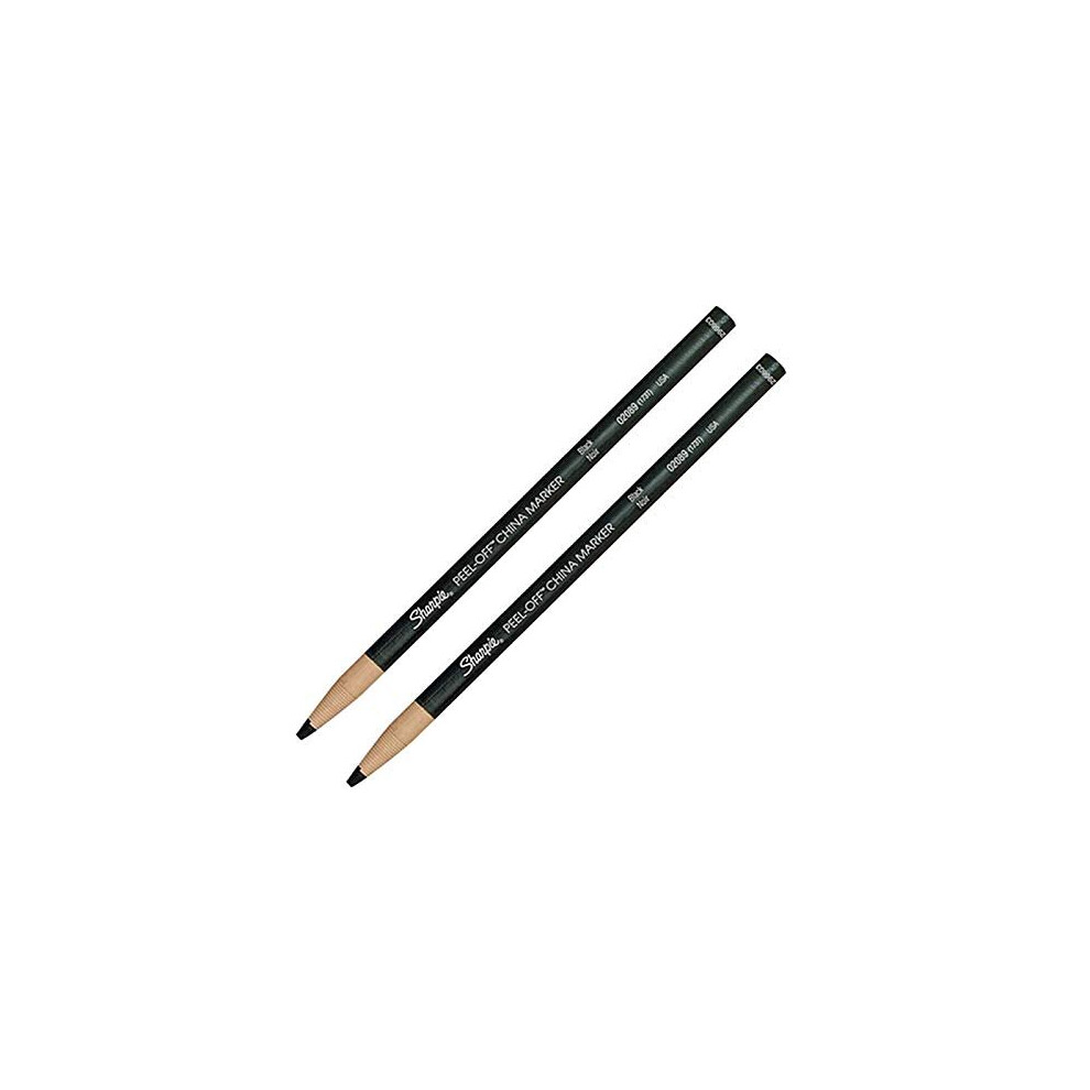 Sharpie China marker black x 2 Twin pack