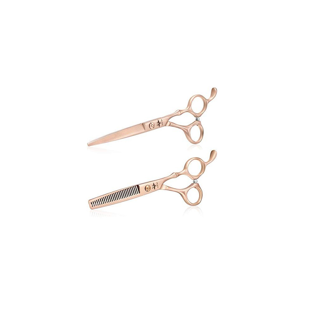 Hairdressing Scissors Set 6 Inch Hair Scissors Set Professional Hair Thinning Scissors Kit Barber Scissors Set for Men Women and Children
