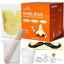 Lifestance Nose Waxing Kit for Men-Nose Wax Kit with 80g Nose Wax-Quick,Easy,Painless Nose Hair Wax Kit (15-20 Times Usage )