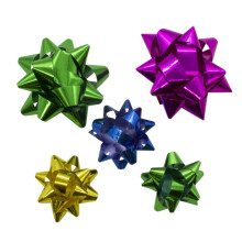 Metallic Self Adhesive Stick on Gift Wrap Bows 2 Sizes 70mm & 50mm  - Pack of 5