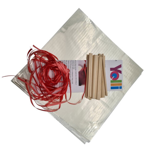 (75) Toffee Apple Kit Including Sticks, Wrappers and Ribbon - Various Pack Sizes 2