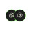 Fitness Mad Fitness Mad Abs Toning Sliding Discs Black/Green 1