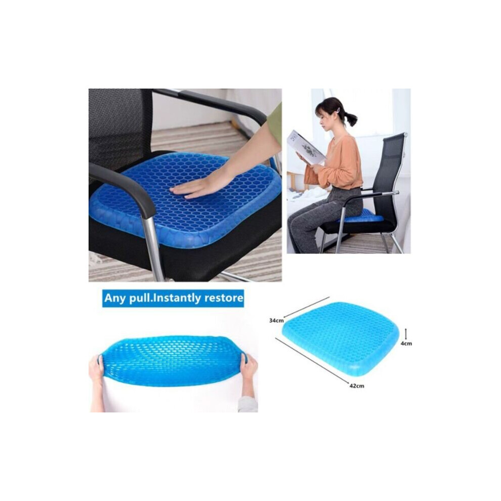 Egg Sitter Gel Honeycomb Seat Cushion Breathable Egg Sitter Support Blue