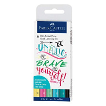 Faber-Castell "Be Bold, Be Italic" Hand-Lettering Pens (Pack of 6)