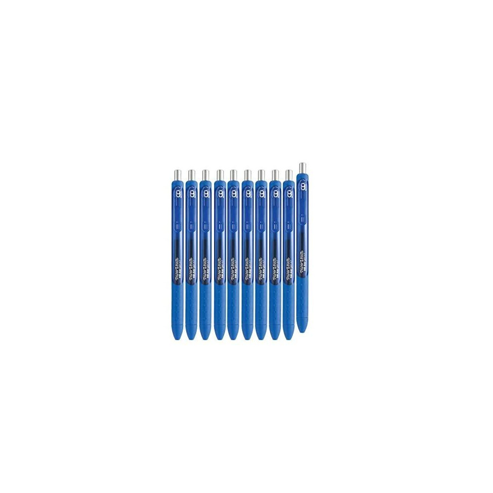 Paper Mate Inkjoy Gel Retractable Gel Ink Pens, Pack of 10 (Blue, Medium Point)