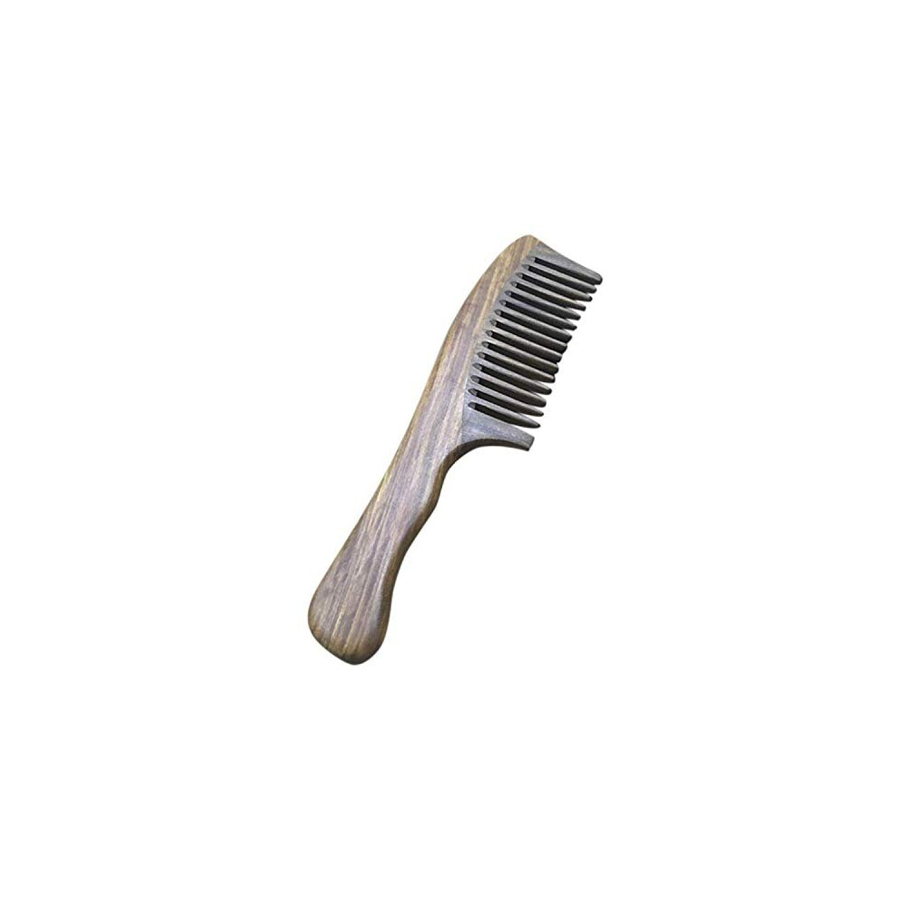 Bluesees Unisex Wooden Comb, Handmade Natural Sandalwood Comb Wide Tooth Comb Head Massager Hair Combs Hair Care- No Snags, No Tangle, No Static For Bab