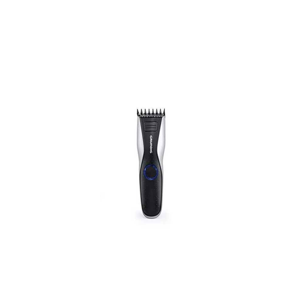 GRUNDIG MC6840 Hair and Beard Trimmer, Battery/Mains, LED, Black, Silver, Cutting Length up to 30 mm