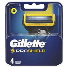 Cuchillas de afeitar Gillette ProShield para hombres, paquete de 4 cuchillas