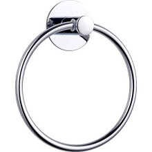 Wopeite Towel Holder Towel Ring Adhesive Towel Rail Stainless Steel Wall Mounted Rustproof for Bathroom Accessories Chrome (Silver)